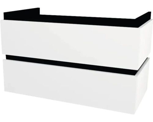 Waschtischunterschrank mit 2 Schubladen Devo Viva 2.0 BxHxT 84x51x44 cm premium white matt