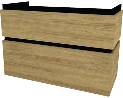 Waschtischunterschrank mit 2 Schubladen Devo Viva 2.0 BxHxT 97x51x44 cm natural hickory