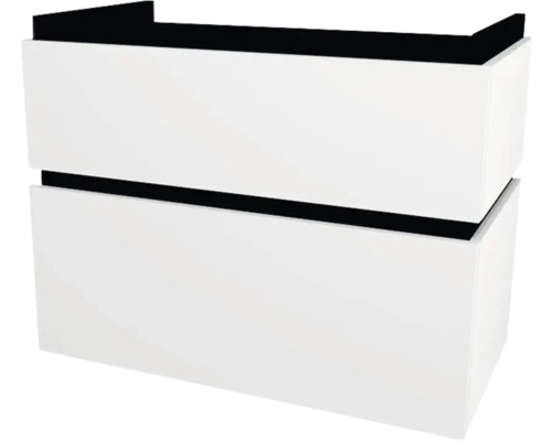 Waschtischunterschrank mit 2 Schubladen Devo Viva 2.0 BxHxT 84x66x44 cm premium white matt