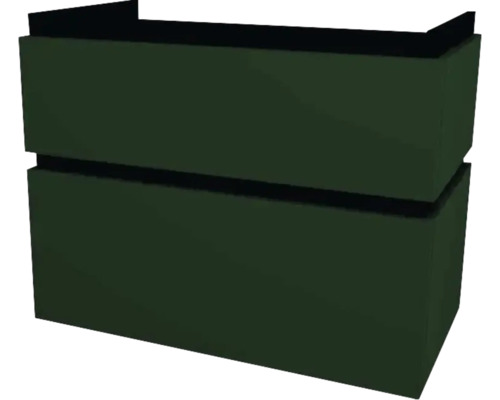 Waschtischunterschrank mit 2 Schubladen Devo Viva 2.0 BxHxT 84x66x44 cm conifer green supermatt Waschtischunterschrank mit 2 Schubladen Devo Viva 2.0 BxHxT 84x66x44 cm conifer green supermatt