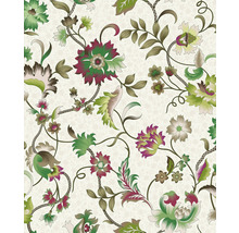 Vliestapete 47648 Heritage Blumen grün beige