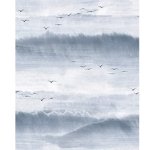 Tapete mit Vogelmotiv und abstraktem Hintergrund