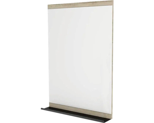 Spiegel mit Ablage Devo Viva 2.0 BxHxS 60x85x12 cm oak halifax white/black