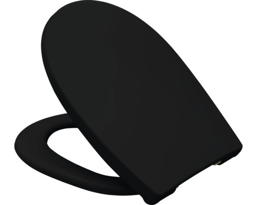 Schwarzer WC-Sitz