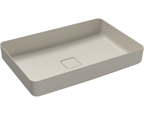 Aufsatzwaschbecken KALDEWEI MIENA 58 x 38 cm warm grey 10 matt emailliert perleffekt 909606003668