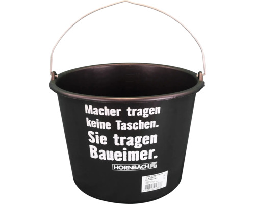 HORNBACH Baueimer Kunststoff schwarz Ø 31 cm x 25 cm 12 l