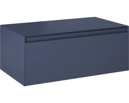 Jungborn Unterschrank DECEM BxHxT 800 x 319 mm x 458 mm Frontfarbe navy blau matt Unterschrank für Waschtisch aus Holz