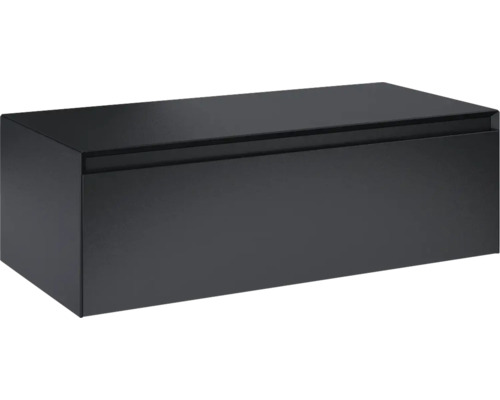 Jungborn Unterschrank DECEM BxHxT 1000 x 319 mm x 458 mm Frontfarbe schwarz matt Schwarzer Waschtischunterschrank für das Badezimmer