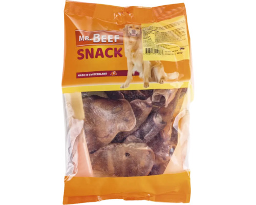Hundesnack MR. BEEF Schweineohren 400 g Kauartikel Mr. Beef Snack Schweineohren im 400 Gramm Beutel