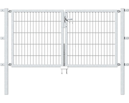 Doppeltor ALBERTS Flexo 200 x 100 cm 6/5/6 Rahmen 40x40 inkl. Pfosten 6 x 6 cm feuerverzinkt