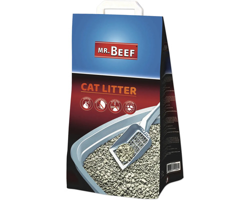 Katzenstreu Mr. Beef White Hygiene 12 l Mr. Beef Katzenstreu Sack mit Duft, Geruchsbindung, staubfrei und klumpenbildend