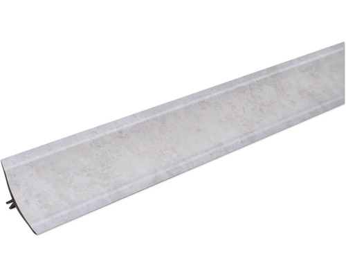 Wandabschlussleiste WAP 23 Oxid grau 44375 Länge: 635 mm Sockelleiste mit Marmoroptik