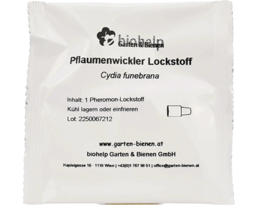 Pheromon Lockstoff Pflaumenwickler für Deltafalle Verpackung Pflaumenwickler Lockstoff