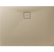 Duschwanne Mineralguss BREUER Modern Line Steinoptik Sandstein 75 x 120 cm