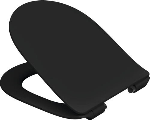 Schwarzer WC Sitz