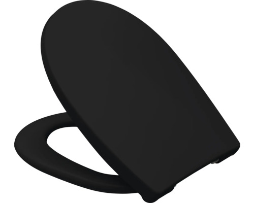 Schwarzer Toilettensitz