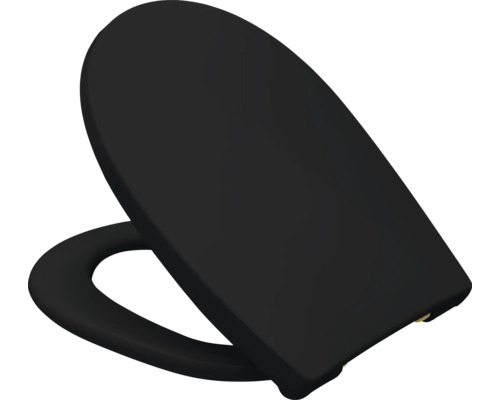 Schwarzer Toilettensitz