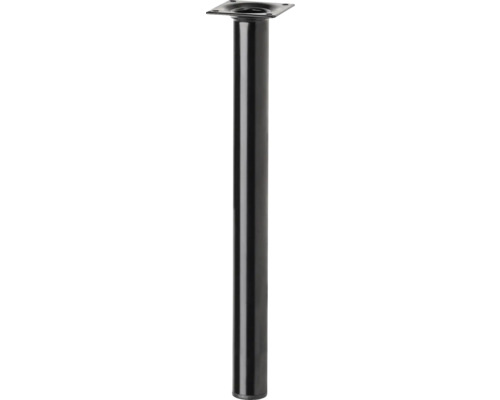 Tarrox Tischbein rund Ø 30 x 400 mm, schwarz Tischbein aus Metall