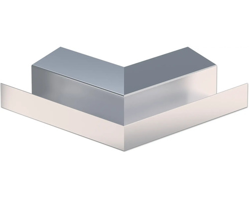 Sarei Piccolo Aussenwinkel für Kastenrinne eckig 90° Aluminium Natur DN 70 mm Aluminium Eckverbinder für Dachrinnen