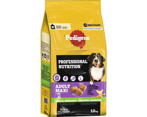 Hundefutter trocken Pedigree Proffessional Nutrition Adult Maxi Geflügel und Gemüse 12 kg