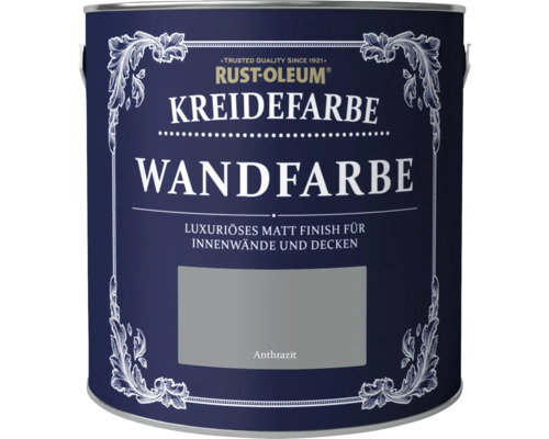 Rust-Oleum® Chalky Finish Wandfarbe anthrazit 2,5 l