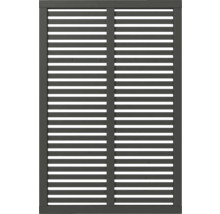 Sichtschutzelement mit horizontalen Lamellen