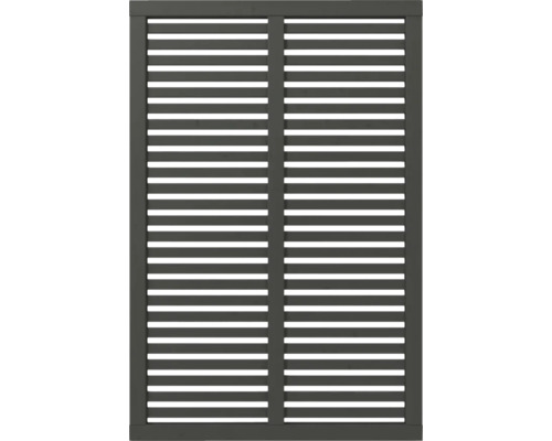 Sichtschutzelement mit horizontalen Lamellen