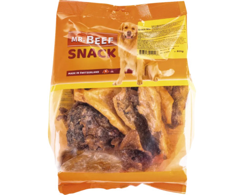 Hundesnack, Mr. Beef Natura Kaumix 500 g Kauartikel Mr. Beef Snack Mix für Hunde in einer 600-Gramm-Packung