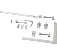 Torriegel Set mit Beschlägen aus Metall