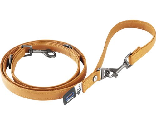 Hundeleine aus Leder mit Karabinerhaken