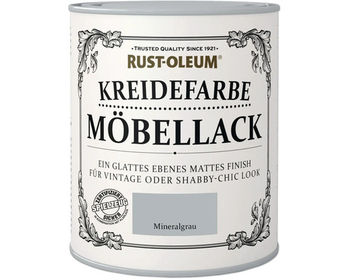 Rust-Oleum® Kreidefarbe Möbellack Mineralgrau 750 ml Rust-Oleum Möbellack Kreidefarbe Mineralgrau Dose