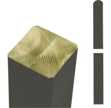 Holzpfosten mit abgerundeter Kante