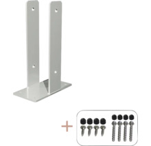 Zaunhalterung mit Schrauben zur Montage