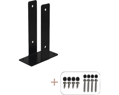 Pfostenträger und Schrauben-Set