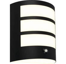 Schwarze Wandleuchte mit LED-Beleuchtung
