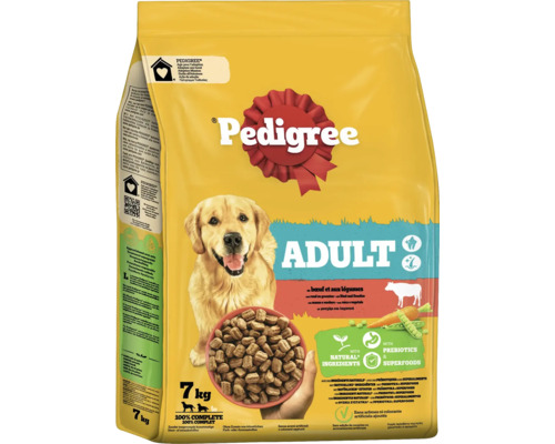 Hundefutter trocken Pedigree Adult Rind und Gemüse 7 kg