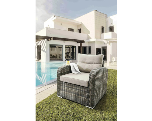 Loungesessel Destiny SANTA PONSA DELUXE 79x79x73cm, braun meliert