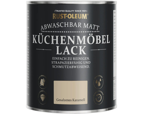 Rust-Oleum® Küchenmöbellack gesalzenes Karamell 750 ml Dose Küchenmöbellack, abwaschbar, matt, Farbton Gesalzenes Karamell von Rust-Oleum