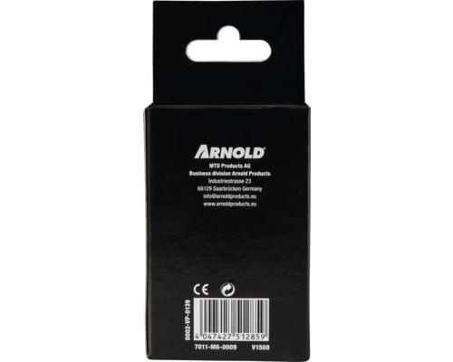 Arnold Verpackung mit Herstellerinformationen und Barcode