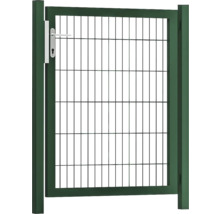 Premium-Einzeltor 100 x 120 cm Typ 8/6/8 Rahmen 60x40 inkl. Pfosten zum Einbetonieren RAL 6005 moosgrün