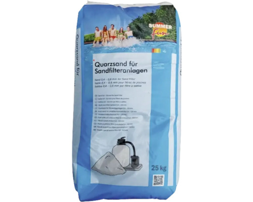 Quarzsand für Sandfilteranlagen im 25 Kilogramm Sack
