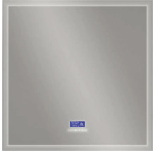 LED Badspiegel Multimedia mit Touch Bluetooth Antifog und FM Radio inkl. Spiegelheizung und Lautsprecher 90x90 cm