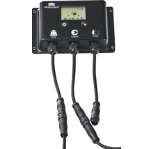 Teichpumpenset HEISSNER Solarpumpen Set Hybrid bis zu 1000 l/h mit Wasserspiel , mit externem Solarmodul 5 m Anschlusskabel inkl Netzteil zum Anschluss an Stromnetz