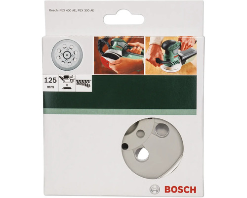 Schleifteller Bosch Ø125mm, weich für Exzenterschleifer PEX 300 AE/400 AE