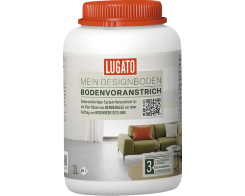 Lugato Bodenvoranstrich Mein Designboden 1 l Lugato Mein Designboden Bodenvoranstrich in einer Ein-Liter-Flasche