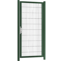 Premium-Einzeltor 100 x 200 cm Typ 8/6/8 Rahmen 60x40 inkl. Pfosten zum Einbetonieren RAL 6005 moosgrün