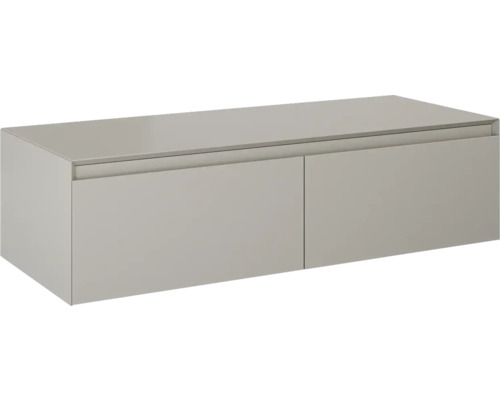 Jungborn Unterschrank DECEM BxHxT 120 x 31,9 x 45,8 cm Frontfarbe fume matt Hängender Waschtischunterschrank mit zwei Schubladen