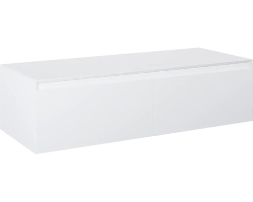 Jungborn Unterschrank DECEM BxHxT 120 x 31,9 cm x 45,8 cm Frontfarbe weiß matt Weißer Waschtischunterschrank mit zwei Türen