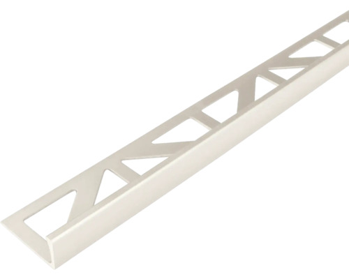 DURAL Abschlussprofil Durosol Sand 250 x 8 mm Pulverbeschichtet Fliesenprofil aus Metall mit dreieckigen Aussparungen