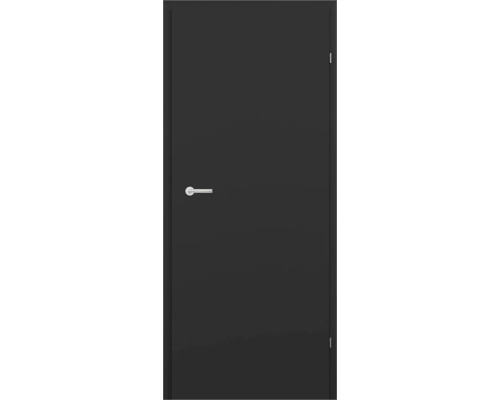 Pertura Zimmertür Elis 01 Schwarzlack RAL 9005 tiefschwarz 73,5x198,5 cm Rechts ohne Schlüssellochbohrung